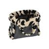 Lesportsac Черная джинсовая/леопардовая шерпа Маленькая двухсторонняя джинсовая сумка-тоут [1559.La80]