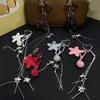 Bag Charm Simple PU Leather Star Phone Lanyard Backpack Decor Ornament Bag Hanger Chain for Women Accessory