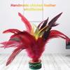 Feather Jianzi Colorful Feathers Shuttlecock Portable Foot Kick Handwheel Feather Shuttlecock Fitness Entertainment