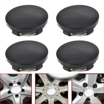 4 шт. 60 мм ABS черный / серебристый универсальный автомобильный колпак ступицы колеса для большинства легковых автомобилей, грузовиков, колес, шин и деталей, изнашиваемых деталей