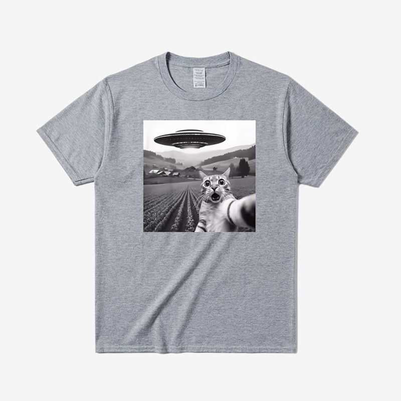 Забавная футболка с принтом кота для мужчин, летняя винтажная кавайная футболка для мужчин и женщин для серфинга и пляжа, унисекс, дышащий повседневный топ