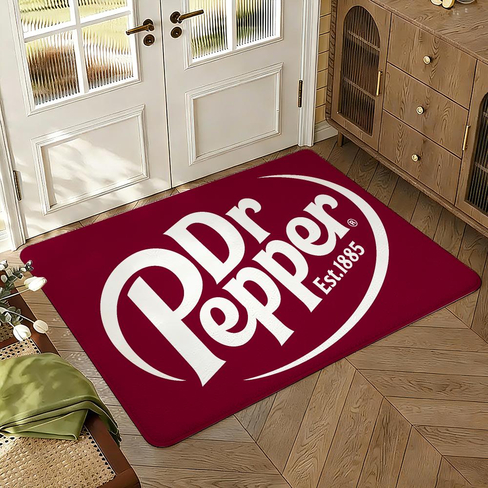 Dr Pep-per Floor Mat Soft Thickened Absorbent Non-Slip Bedroom Living Room Door Mat Home Decor Flannel Rugs