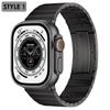 Luxury Titanium Strap For Apple Watch 9 Ultra 2 49mm 45mm 41mm Correa Bracelet For Apple iWatch Series 8 7 SE 6 5 4 se 44mm 42mm