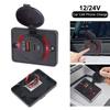 Для автомобиля, морской лодки, автофургона, светодиодное автомобильное зарядное устройство 12-24 В, автомобильное зарядное устройство с USB-портом, водонепроницаемое автомобильное зарядное устройство, панельный адаптер гнезда QC3.0+PD