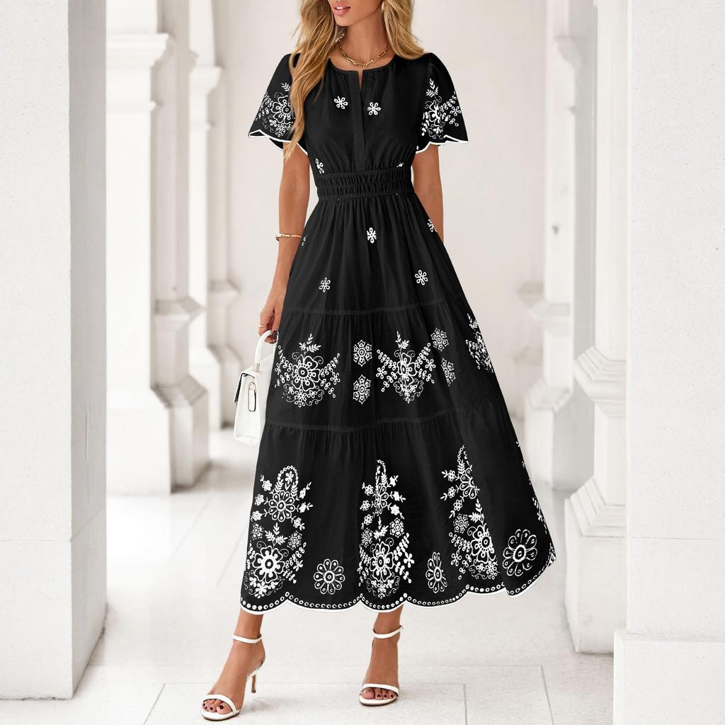 Женское модное повседневное платье -колор