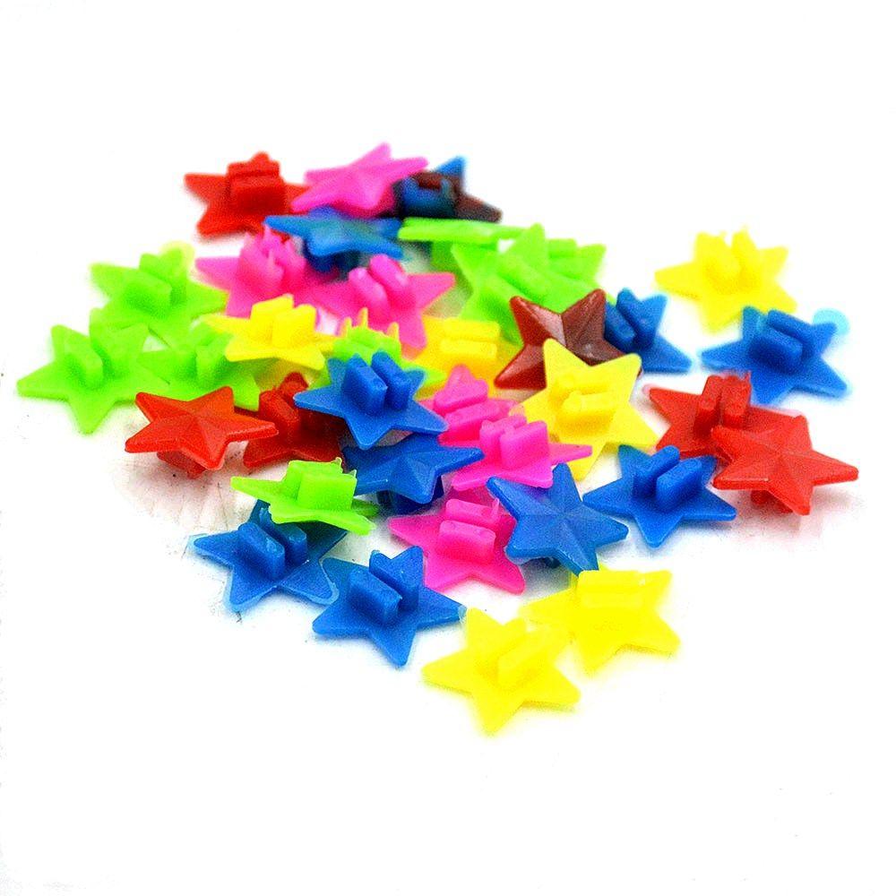 Clip Stars Bicycle Cycling Plastic Multi-color Bead Spoke Beads Decoration Bike Accessories