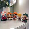 Новый набор фигурок One Piece Луффи Эйс Зоро Санджи Ямато Q Version Аниме Периферия Коллекционная модель Настольное украшение