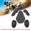 5Pcs Protective Motorcycle Riding Gear with EVA Shoulder Elbow and Back Inserts for Shock Absorption and Wear Resistance