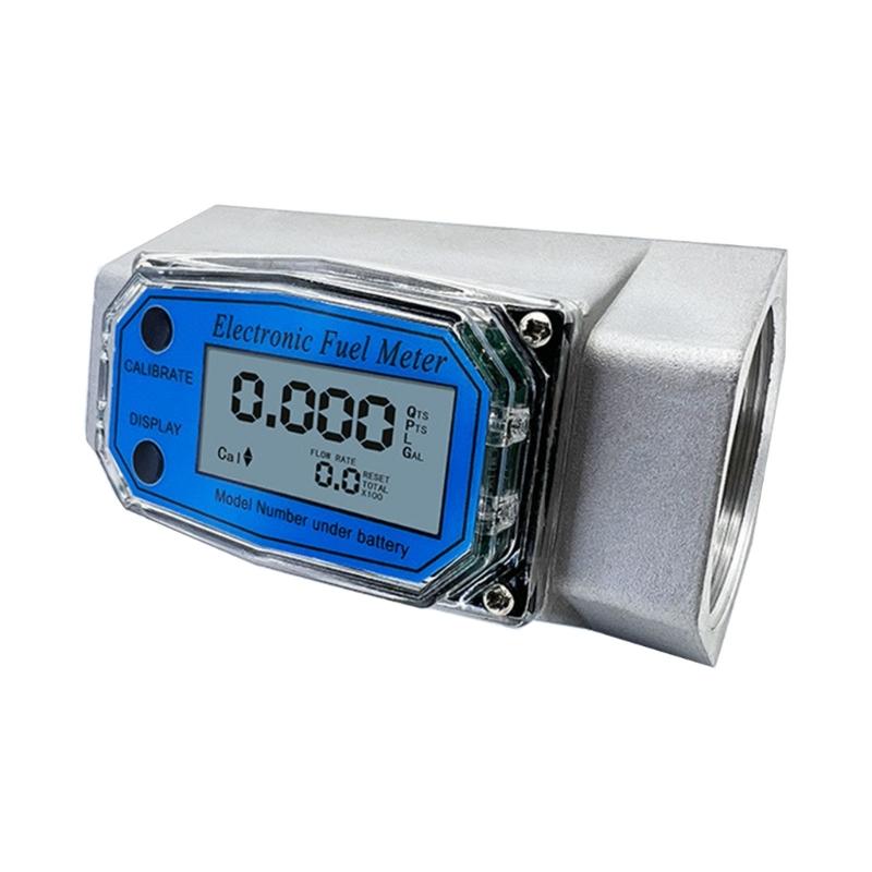 Digital Liquid Flow Meter 1in/2in/2.5in/3in Electronic Water Flow Meter Flowmeter with LCD Display A0KF