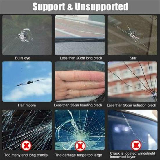 Удобная смола для быстрого ремонта против царапин, автомобильное оконное стекло, жидкость для ремонта трещин, автомобильные аксессуары, средство для ремонта трещин