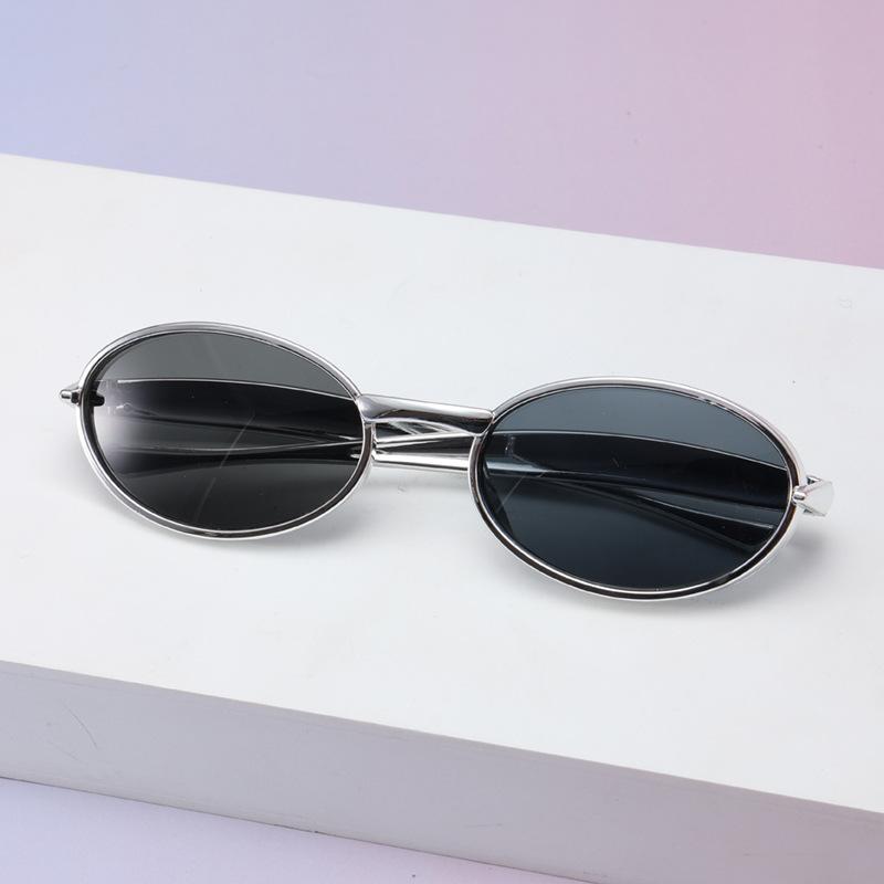 New sardines, glasses legs, sunglasses, European and American high-end fashion polarized glasses, oval sunglasses