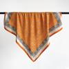 Retro green plaid small square scarf silk scarf women's light luxury versatile scarf accessories spring and summer thin jacquard scarf waist scarf
