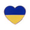 Значок в форме сердца с флагом Украины, металлическая пуговица, значок в форме сердца, брошь на лацкан, аксессуары для одежды, куртка, шляпа, сумка