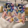 Phone Case: 2D flat, suitable for iPhone 18 17 16 15 14 13 12 Pro protective case, astronaut teddy bear, perfect Christmas and Halloween holiday gift
