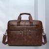 Men's New Business Laptop Bag Fashion Men's One-shoulder Messenger Briefcase Large-capacity Retro Shoulder Bag