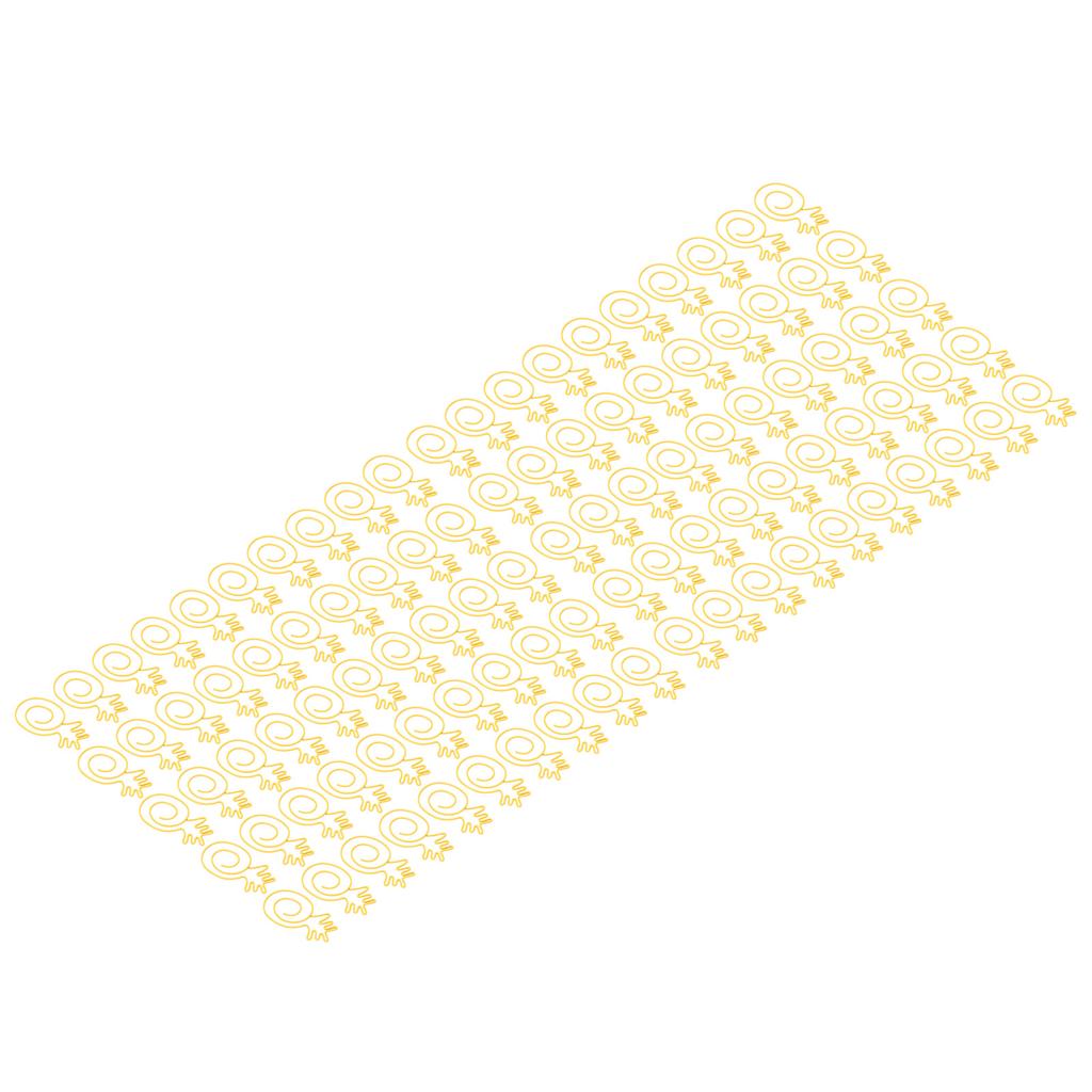 100 шт. золотых скрепок, симпатичные, стильные, прочные, металлические, широко используемые, симпатичные скрепки для школы