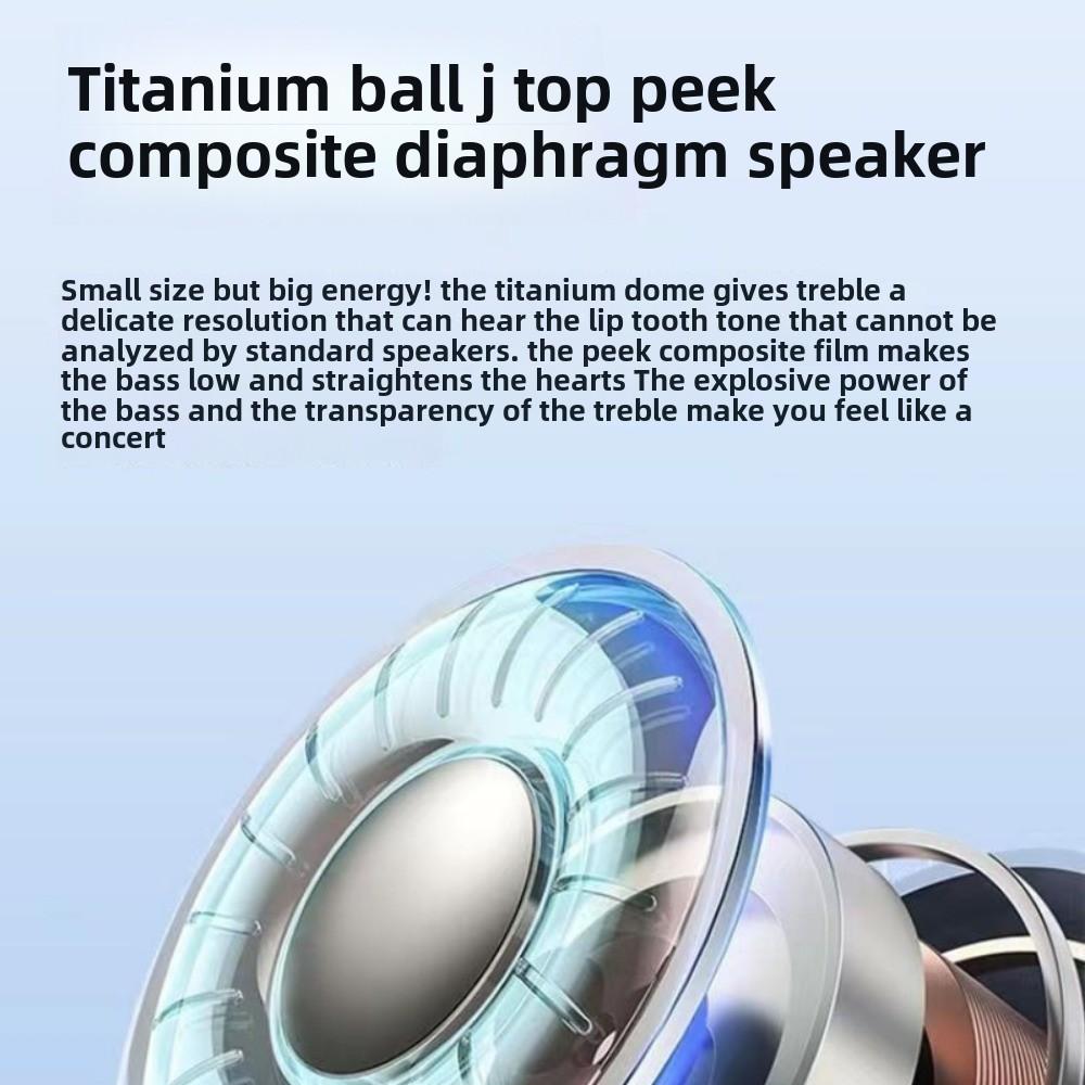 Bluetooth-наушники Прозрачные беспроводные внутриканальные наушники с шумоподавлением и цифровым дисплеем Спортивные наушники