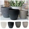 Frosted Plant Planter Thickened Plant Cultivation Pot Frosted Imitation Stone Flower Pot  Office