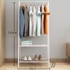 Rotating Multi-layer Coat Rack: Stylish Storage & Organization for Bedroom Floor.