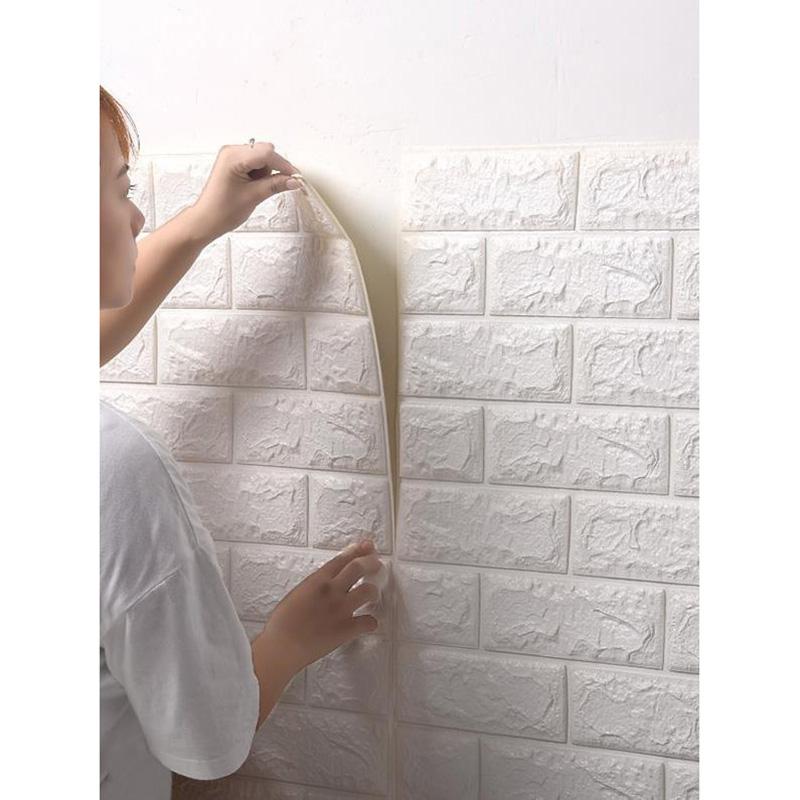 Foam 3D Wall Stickers Self Adhesive Wallpaper Panels Home Decor Living Room Bedroom House Decoration Bathroom Brick Wall Sticker
