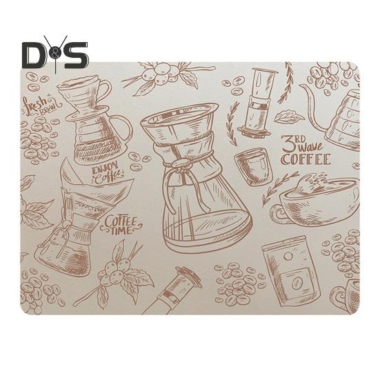 Коврик для кофеварки, впитывающий коврик для сушки посуды, долговечный многоцелевой нескользящий настольный коврик для домашней кухонной стойки