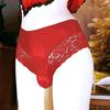 Мужские трусы Сексуальное нижнее белье Мужские Cuecas Cueca Masculina Кружевные стринги для сисси Увеличивающий карман Бикини Трусы брюки мужское нижнее белье для геев