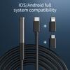 USB-эндоскоп для телефона Android iOS, 8 мм, Wi-Fi, бороскоп, водонепроницаемая змеиная камера с 6 светодиодами