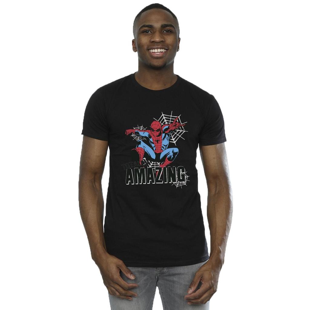 Spider-Man Mens Totally Amazing Cotton T-Shirt