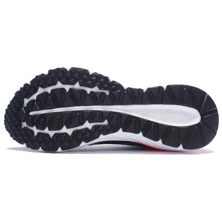 Li Ning Yue Ying 2.0 Shock Absorption Reflection Low Top Running Shoes Men Running Shoes Black Purple Orange ARHS021-3