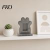 3D Butterfly Pattern Ornament Tombstone Dog Memorial Stone, with Built-in Photo Card Slot, And Pet Memory Display Frame Paw Design,