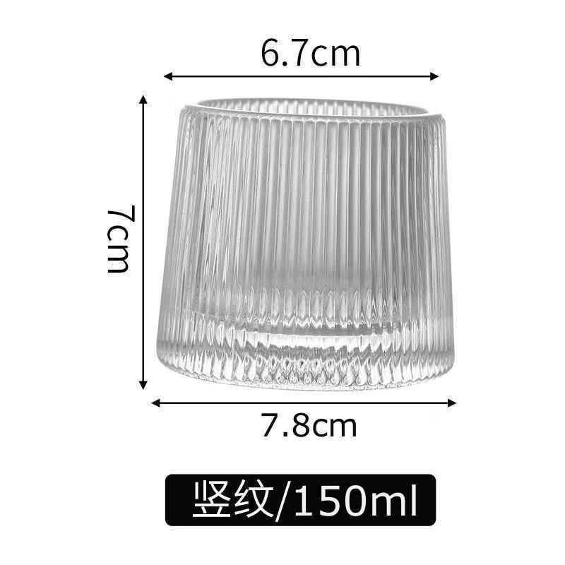 Креативный вращающийся стеклянный стакан Инс Японский узор «молоток» Пивная кружка Бокал для иностранного вина Бокал для виски