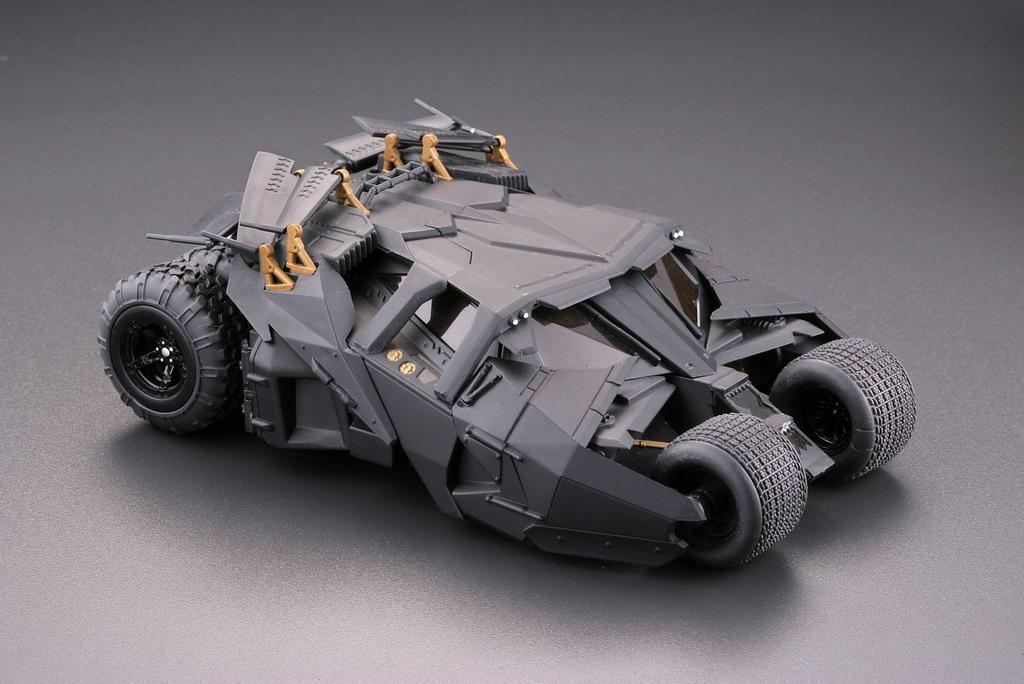 Legacy of Revoltech Batmobile Tumbler in Gotham ABS Finished Product City, & PVC, Pre-painted,