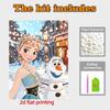 Disney Pearl Painting Anna and Her Best Friend Olaf DIY Pearl Painting Gem Art Pearl Dot Painting Picture Crafts Adult Beginner Gifts Home Decor