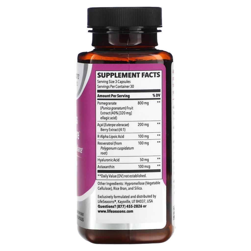 LifeSeasons Ageless Skin Care, обновление и сияние, 90 капсул