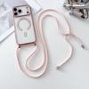 Для iPhone 17 Pro Чехол Совместимый с MagSafe Гальванизированный ТПУ Чехол для телефона с длинным шнурком
