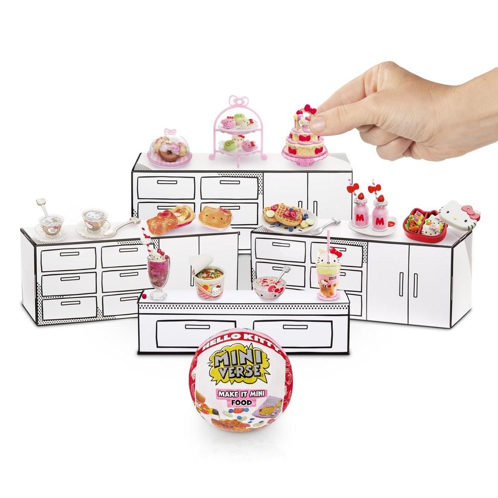 MGA's Miniverse Make It Mini Food Hello Kitty Коллекционный Sanrio Таинственная Слепая Упаковка DIY Смола Игровая Реплика Еды Несъедобная 8+