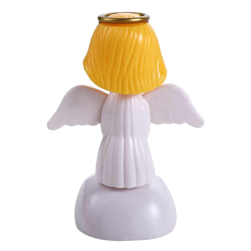Solar Powered Car Decor Solar Swinging Angel Bobble Head Doll Dancing Flip Dolls Shaking Head Dolls