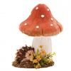 Country Living Natural Handmade Hedgehog Ornament with Mushroom