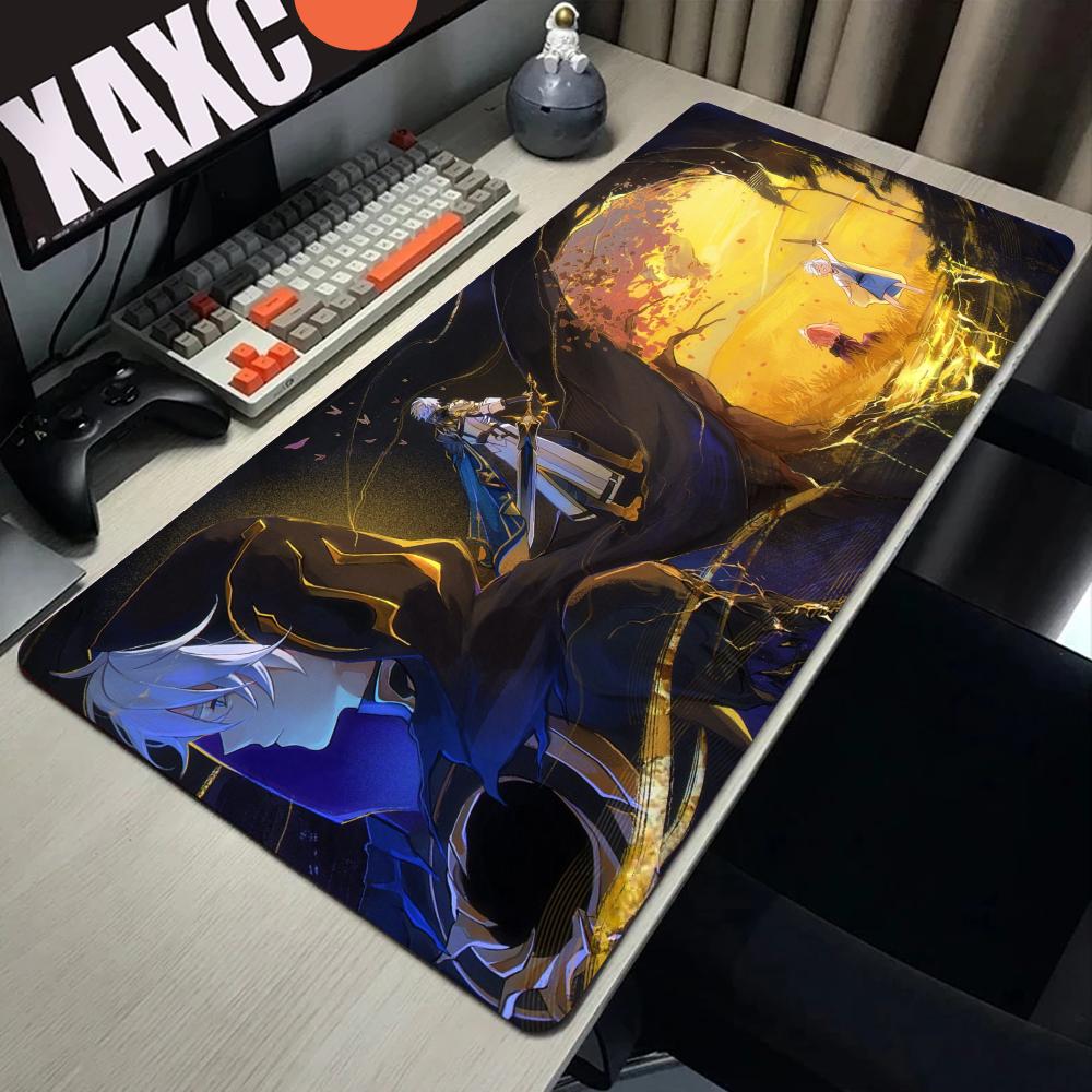 HYBXAXC Keyboard MousePad HD print Game Honkai Star Rail Phainon Decoracion Mousepad Computer Accessories Rubber Office Desk Mat