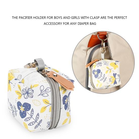 Водонепроницаемый чехол для пустышки, сумка для хранения детских пустышек, вмещает 2 пустышки, портативный чехол для пустышки с клипсой для коляски, рюкзака, ремня