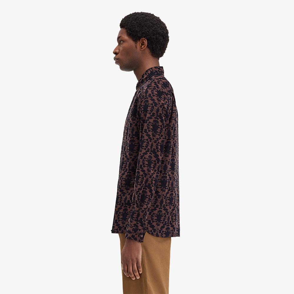 FRED PERRY [Sharp] Repeat Print Corduroy Shirt (U53) Afpm2438510-U53