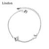 Линдон циркон браслет ювелирные изделия геометрические бусины цепи звенья браслеты мода изысканный свадебный подарок