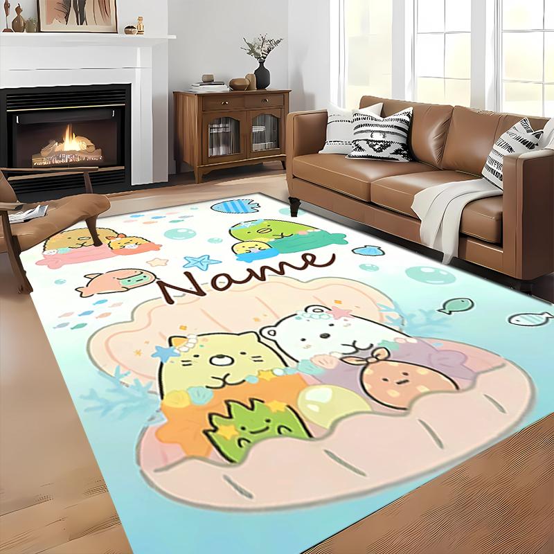 Custom personalization Sumikko Gurashi Area Rug - Perfect For Kitchen, Bathroom,Laundry Room Decor Large Size Available,Gift All Seasons