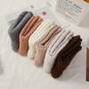 Coral Fleece Socks Fleece-lined Warm Sleep Socks Floor Socks Autumn and Winter Women's Mid-calf Socks Non-shedding