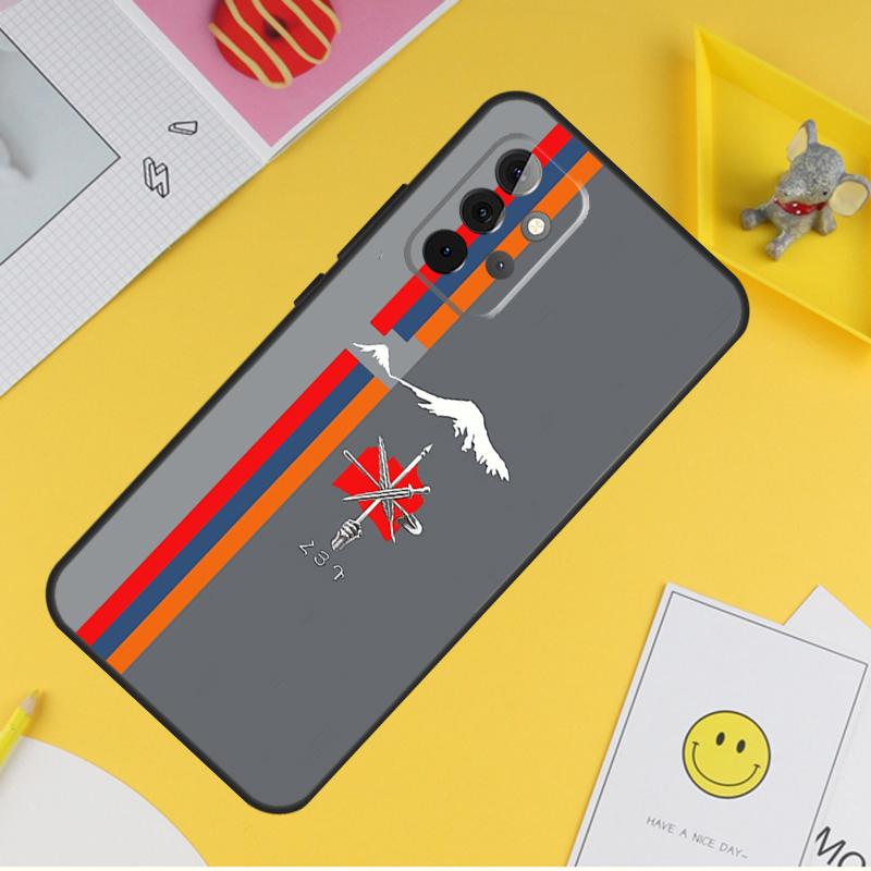 Чехол для телефона с армянским флагом для Samsung Galaxy A53 A33 A13 A12 A32 A52 A14 A34 A54 A15 A25 A35 A55 A71 A51