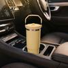 Reusable Water Bottle with Handle Insulated Tumbler Straw And Handle, 900ml Large Capacity Stainless Steel Drinkware for Office Vacuum Cup, Leak Proof