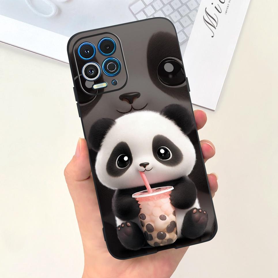For Motorola Moto G100 Case Cute Panda Luxury Stylish Painting TPU Soft Phone Cover for Motorola Edge S 5G Bumper Silicone Coque