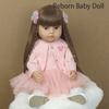 55 см 22 дюйма куклы реборн реалистичные полностью силиконовые детские Bebe виниловые куклы для новорожденных девочек принцесса игрушка для малышей в подарок