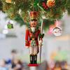 Yousheng Christmas Nutcracker Ornaments Small Wooden Soldier Nutcracker Hanging Decoration for Christmas Tree Holiday Party Decor