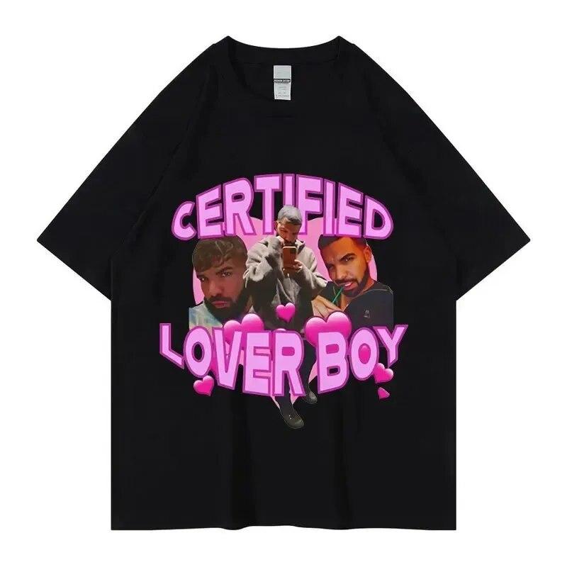 Хлопковая футболка большого размера Rapper Drake Certified Lover Boy Album унисекс женская футболка с принтом в стиле хип-хоп футболка с коротким рукавом одежда